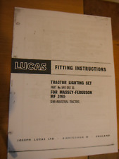 Lucas fitting instructions for sale  CHESTERFIELD