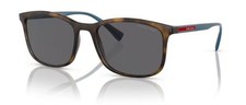 Óculos de sol polarizado retangular de borracha Prada PS 01TS U61144 Havana comprar usado  Enviando para Brazil