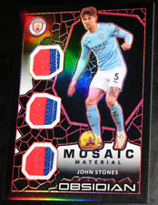2020-21 Obsidian John Stones Mosaico Material Elétrico Etch Vermelho JERSEY # 5/5 Patch, usado comprar usado  Enviando para Brazil
