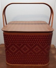 Vintage wood woven for sale  Des Moines