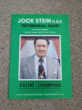 Jock stein testimonial for sale  LIVINGSTON