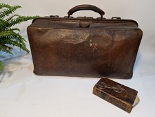 Antique leather gladstone for sale  CAERNARFON