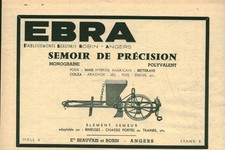 Publicité ancienne ebra d'occasion  France