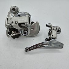 Vintage Suntour Superbe Pro Conjunto de Câmbio Frontal e Traseiro, Gaiola Curta, Fricção comprar usado  Enviando para Brazil