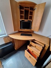 Eck schreibtisch massivholz gebraucht kaufen  Biberach an der Riß