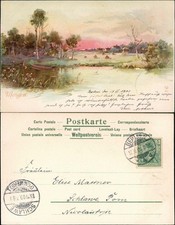 Künstlerkarte idyllische land gebraucht kaufen  Ortrand