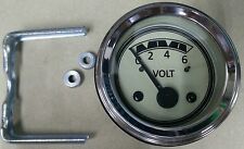 Usado,  VOLT GAUGE VOLTMETER VOLTIMETRO 52MM 0-6V E7AY comprar usado  Enviando para Brazil
