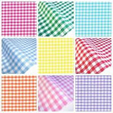 Gingham polycotton fabric for sale  NOTTINGHAM