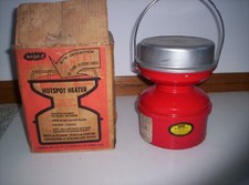 Cofre vintage da década de 1950 WHAM-O sem chama! Aquecedor catalítico de fogão de acampamento ponto quente, usado comprar usado  Enviando para Brazil