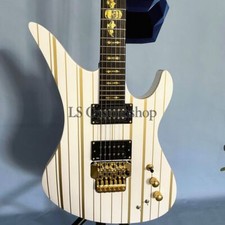 Guitarra elétrica personalizada Synyster Gates listras douradas Death Bat Inlay Floyd Rose, usado comprar usado  Enviando para Brazil