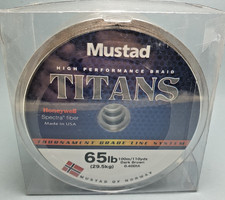 [65 lb, 600 m] Linha de pesca trançada de fibra Mustad Titans Honeywell Spectra comprar usado  Enviando para Brazil