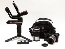 Kit de câmera Sony Alpha A6400 com lentes 18-55mm e 55-210mm (LEIA AS NOTAS) comprar usado  Enviando para Brazil