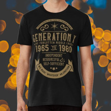 Nova Camisa Geração X The Golden Logotipo Infantil Médio Camiseta Engraçada EUA Tamanho P-5XL comprar usado  Enviando para Brazil