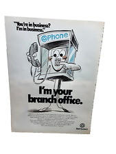 1979 Bell Telephone Im Your Branch Office Phone anúncio impresso original, usado comprar usado  Enviando para Brazil