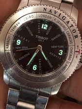 Mostrador Tissot Navigator hora mundial quartzo perfeito apenas para peças ou reparos comprar usado  Enviando para Brazil