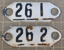 number signs vintage for sale  Monroe