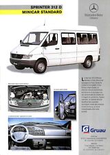MERCEDES TRUCKS / PROSPECTUS / SPRINTER 312 D MINICAR GRUAU de 1995 comprar usado  Enviando para Brazil