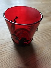 Rotes glas teelicht gebraucht kaufen  Übersee