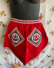 Meio Avental Bordado Vintage Hostess PA Holandês Alemão Homesteading Cottage Core, usado comprar usado  Enviando para Brazil