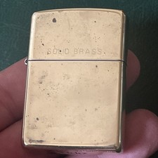 Solid brass zippo for sale  STROUD