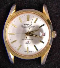 Relógio suíço vintage automático Puerta -- Peças/reparos comprar usado Relógio suíço vintage automático Puerta -- Peças/reparos comprar usado  Enviando para Brazil