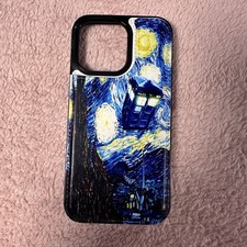 Capa carteira Doctor Who Van Gogh noite estrelada iPhone 12? Mini TARDIS READ comprar usado  Enviando para Brazil