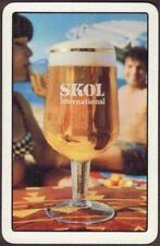 Cartas de baralho 1 carta única antiga IND COOPE cervejaria SKOL LAGER BEER publicidade B, usado comprar usado  Enviando para Brazil