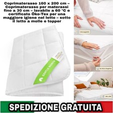 Topper coprimaterasso 160x200c usato  Casapesenna