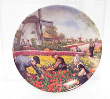 Placa de colheita de tulipa Holland Windmills 5” Royal Schwabap 1984 comprar usado  Enviando para Brazil