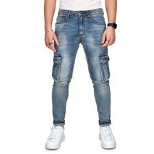 Jeans uomo cargo usato  Giugliano in Campania