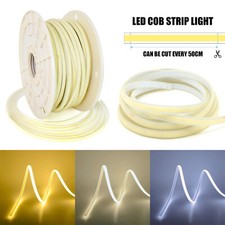 Fita flexível de alta densidade 220V-240V sem costura impecável COB LED luzes de tira IP65 comprar usado  Enviando para Brazil