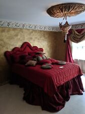 Queen burgundy satin for sale  Wilmington