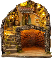 Presepe completo illuminato usato  Roma