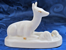 Estatueta de porcelana brinquedo russo soviético lembrança arte vintage BEMBY estátua de zoológico de veados, usado comprar usado  Enviando para Brazil