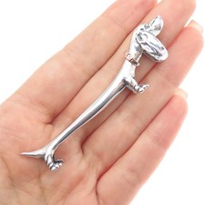 Colher/descanso de faca vintage prata esterlina 925 ouro 14K Dachshund para cachorro comprar usado Colher/descanso de faca vintage prata esterlina 925 ouro 14K Dachshund para cachorro comprar usado  Enviando para Brazil