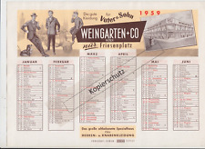 Wandkalender 1959 weingarten gebraucht kaufen  Lambsheim