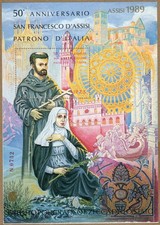 Foglietto erinnofilo san usato  Palermo