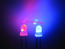 100pcs, 3mm Vermelho/azul Dual Bi Color Polar mudando Led Difuso Leds + Resistores comprar usado  Enviando para Brazil