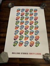 Rolling Stones litografia quarenta licks raro pôster turnê concerto vintage 2002 25” arte comprar usado  Enviando para Brazil