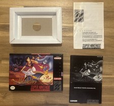 Arte de portada Aladdin SNES auténtico en caja y manual SOLO perfecto estado segunda mano  Embacar hacia Mexico