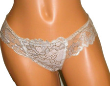 Calcinha Lingerie Bege Floral Renda Biquíni Grande Presente Adulto comprar usado  Enviando para Brazil