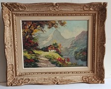 Antique painting oil d'occasion  Expédié en Belgium