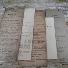 Early 20thc. patent for sale  STOKE-ON-TRENT