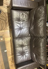 Leather sofa seater for sale  LONDON