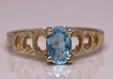 10k blue topaz for sale  Mundelein