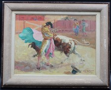 Tableau ancien torero d'occasion  Lectoure