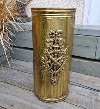 Vintage brass embossed for sale  BRISTOL
