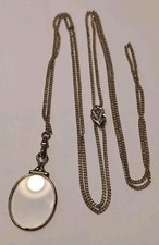 Colar de corrente antigo vitoriano folheado a ouro opala pérola 10K slide & fob comprar usado  Enviando para Brazil