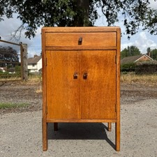 Vintage oak bedside for sale  HEREFORD