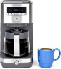 Cafeteira Ge 12 xícaras gotejamento, temporizador, ajustável manter quente, aço inoxidável comprar usado  Enviando para Brazil